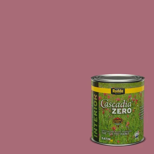 Miniatura 129 de Rodda Paint CASCADIA ZERO - Pintura satinada e imprimación para interiores en uno, 1 galón, Lady Flower Flor de señora