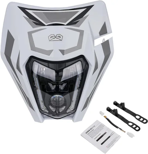 Miniatura 11 de CHANGCHENG - Faro delantero LED para moto de tierra de 66W 3000lm, kit de faro LED universal para motocicleta, faro para la mayoría de motos