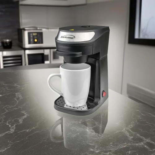 Miniatura 5 de Brentwood TS-111BK - Cafetera de una sola porción con taza, 0.0 fl oz, color negro