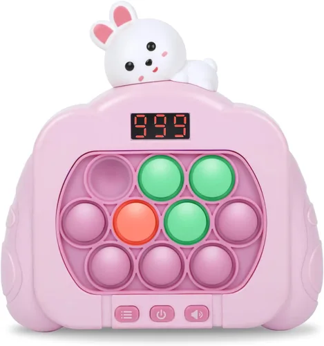 Miniatura 8 de Juguetes Fidget Pop de Empuje Rápido para Niños y Adultos, 12 Modos de Juego Mejorados con Luces, Juguete de Mano de Burbujas de Empuje Rápido