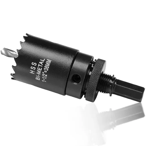 Miniatura 58 de Sierra de agujero de 4 1/8” (105mm) para madera y plástico, broca de corte de núcleo de sierra de agujero HSS bimetálica para paneles de yeso, Rojo