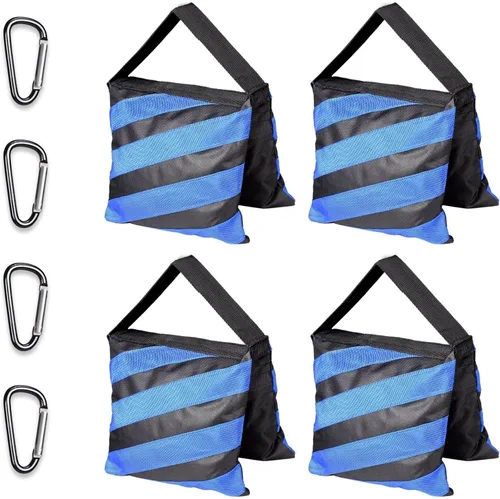 Miniatura 11 de EMART Bolsa de Arena de Servicio Pesado para Estudio Fotográfico Bolsa de Peso Diseño de Alforja para Soporte de Luz de Fotografía Trípode, Patio