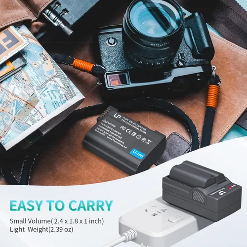 Miniatura 7 de LP EN-EL15C Batería de Reemplazo, 2200 mAh EN-EL15a/EN-EL15b Batería Compatible con Nikon D7500, D7200, D7100, D7000, D850, D750, D500, D810a, D810