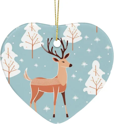 Miniatura 14 de Adorno de cerámica de pingüino para árbol de Navidad, adornos de árbol de Navidad de pingüino, decoración de árbol de Navidad para familiares