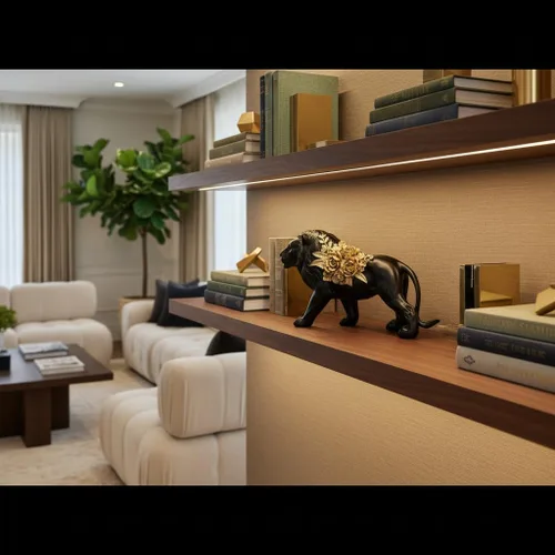 Miniatura 5 de Estatua coleccionable de rey león de 12 pulgadas, decoración de escritorio, decoración de habitación, decoración del hogar, escultura de arte