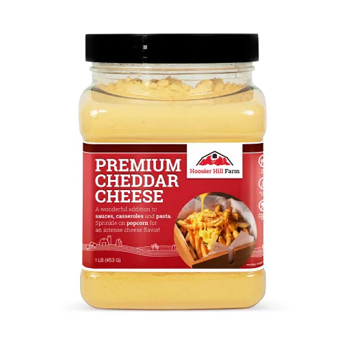 Hoosier Hill Farm Polvo de queso cheddar prémium (sin colores artificiales), 1 libra (paquete de 1)