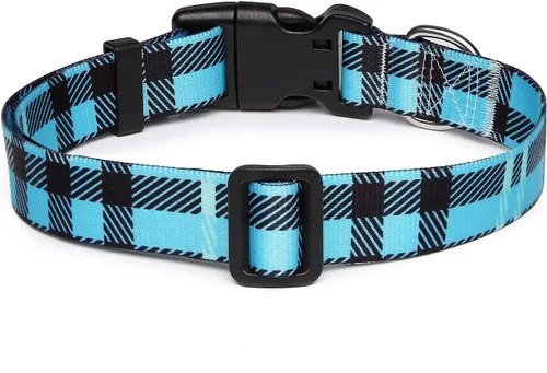 Miniatura 7 de Mercano Collar ajustable para perro, patrones de diseño especial, nailon suave, cómodo y resistente, collar para mascotas para perros pequeños