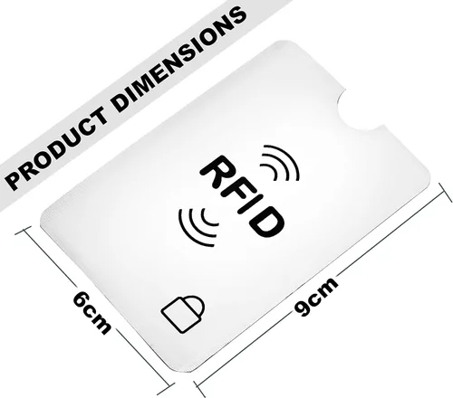 Miniatura 2 de SaiTech IT Juego de 10 fundas de bloqueo RFID, la mejor manera de proteger tus tarjetas del robo electrónico, diseño duradero, ligero y compacto