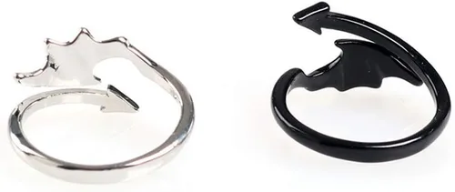 Miniatura 5 de Collar de pareja anillos para mujeres y hombres, collares a juego con corazón para parejas, novias y novias, regalo para el día de San Valentín
