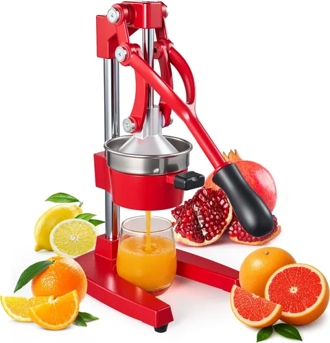 Miniatura 9 de Exprimidor manual de cítricos de hierro fundido, exprimidor comercial de prensa manual, exprimidor de encimera resistente para jugo de limón naranja