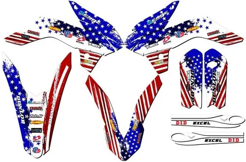Miniatura 5 de Kit de base gráfica SX 105 Merica Grey Senge 2013-2014 compatible con KTM