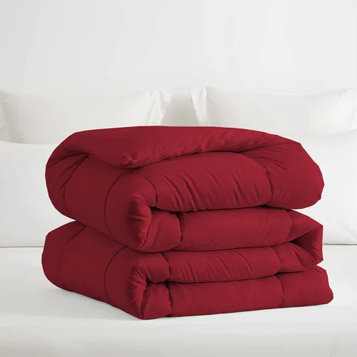 Miniatura 11 de PURE ECO Edredón de plumón alternativo de 1 pieza tamaño individual/individual XL, súper suave para todas las estaciones, 400 GSM, ligero, 4 lazos