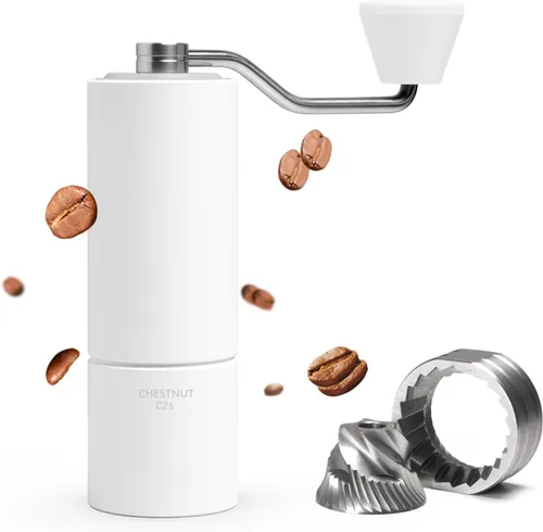 Miniatura 11 de TIMEMORE Castaña C2S Molinillo de Café Manual de Acero Inoxidable S2C Molinillo de Café Rebaba Cónica, Capacidad 25g Molinillo de Café Manual
