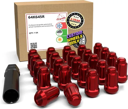 Miniatura 26 de Wheel Accessories Parts 20 piezas de 0.472 in 1.50 12 x 1.50 rosca para automóvil de 1.38 pulgadas de largo, tuerca negra para muchos automóviles