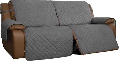 Miniatura 18 de Easy-Going Funda para Sillón Reclinable de Dos Plazas, Funda de Sofá Reversible para Sillón Reclinable Doble, Funda de Sofá Dividida para Cada