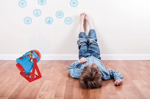 Miniatura 5 de LEXiBOOK Paw Patrol - Mis Historias Cobran Vida - Proyector de Historias con Sonidos, Temporizador y Folleto, Azul/Rojo