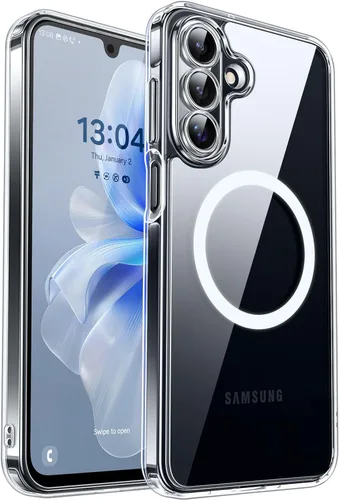 Miniatura 29 de CANSHN Funda diseñada para Samsung Galaxy A16-5G [protección completa de la cámara] [compatible con Magsafe] funda protectora trasera translúcida