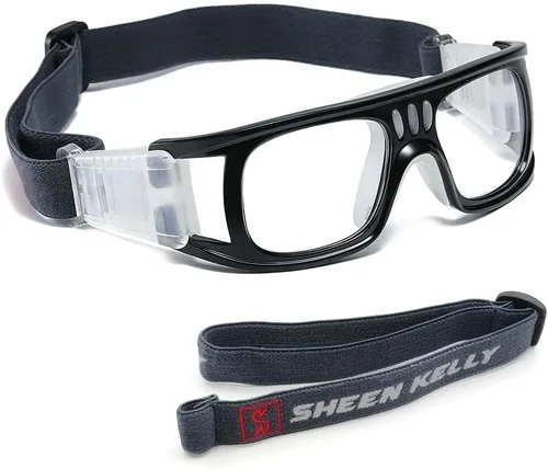 Miniatura 14 de SHEEN KELLY Gafas deportivas profesionales para adultos, gafas de seguridad protectoras para baloncesto, gafas de baloncesto para hombres con Azul
