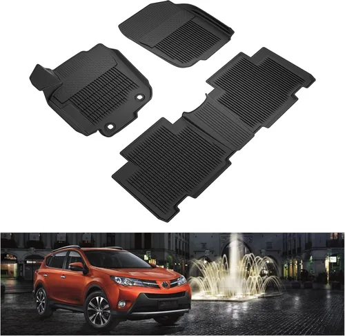 Miniatura 22 de KIWI MASTER Alfombrillas para Honda Civic 2016-2021, ajuste personalizado para todo tipo de clima, revestimientos de suelo de TPE resistentes, 2