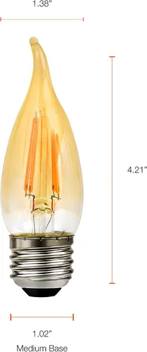 Miniatura 7 de Sylvania 79580 - Bombilla LED, base media, color ámbar