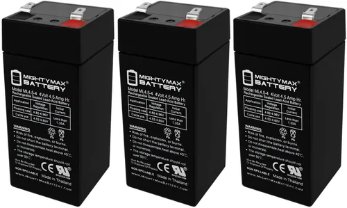 Miniatura 11 de Mighty Max Battery Producto de la marca de batería de plomo ácido sellada de 4 voltios y 4.5 Ah (paquete de 1)