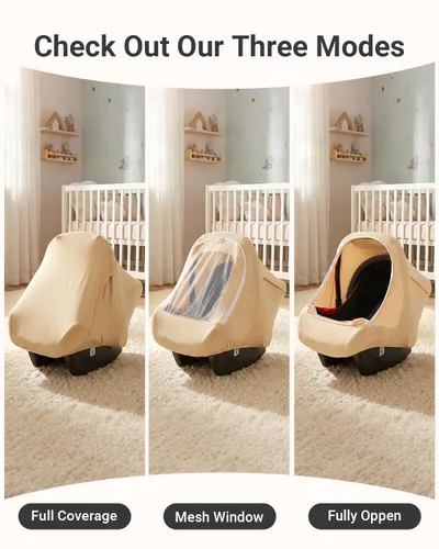 Miniatura 4 de Metplus Toldo 2 en 1 para Asiento de Automóvil de Bebé, Parasol de Privacidad Multiuso, Protege la Seguridad del Bebé con Estilo, Fundas