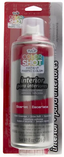 Miniatura 6 de TULIP ColorShot - Pintura en aerosol de tela para tapicería, pintura de tela permanente para muebles, 8 onzas, negro