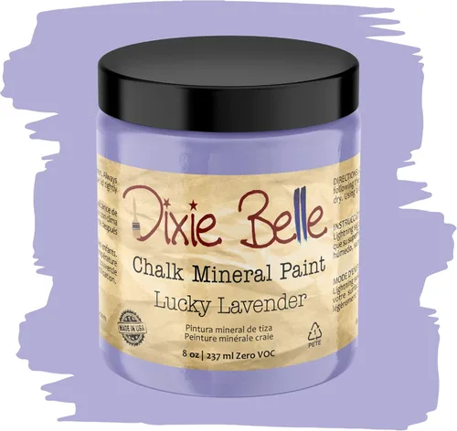 Miniatura 332 de Dixie Belle Paint Company - Pintura con acabado de tiza para muebles, color negro (Caviar), 1 galón, 128 fl oz, pintura mineral color rosa intenso