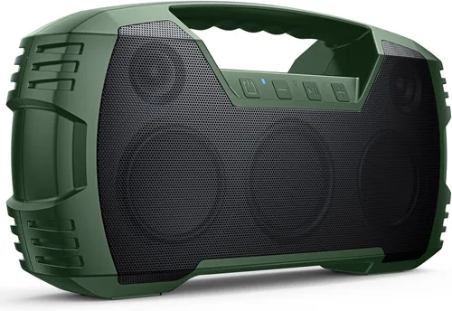 Miniatura 15 de Houl Zallee Altavoz Bluetooth 5.0 con impermeabilidad IPX7, 40 W, portátil, inalámbrico, 32 h, estéreo, sonido alto, graves profundos, micrófono