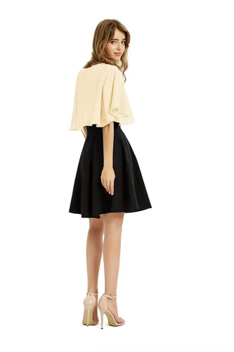 Miniatura 6 de Chal de gasa suave para mujer, para vestido de noche, boda, bolero, aleta