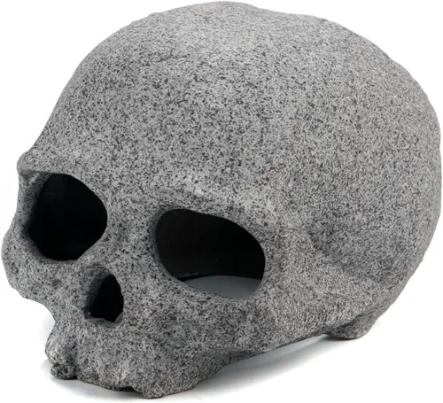 Miniatura 8 de JIH Decoraciones de acuario de roca, refugios de cerámica, hábitat de camarones, tubo de reproducción, cueva oculta, cueva apilable para decoración