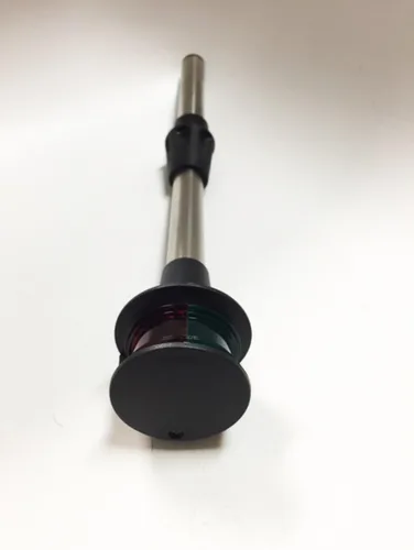 Miniatura 2 de Navegación de barco marino rojo verde bicolor 12" enchufe en arco luz con poste en ángulo