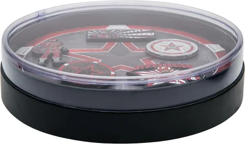 Miniatura 10 de Marvel Studios: The Falcon y The Winter Soldier - Juego de 5 pines de solapa con base de metal y esmalte con caja circular de 6.3 pulgadas