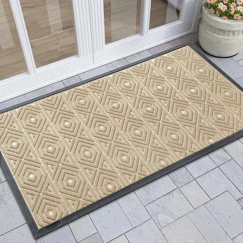 Miniatura 60 de Yimobra Alfombra para Puerta Delantera Exterior Entrada 29.5x17, Impermeable Resistente Alfombras Exteriores para Puerta Delantera, Alfombra