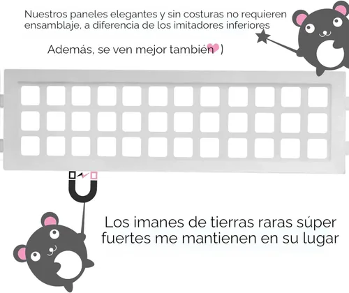 Miniatura 5 de Haus Maus El protector de lavandería original - Evita que la ropa sucia se caiga detrás de la lavadora/secadora - Inventado por una madre Blanco