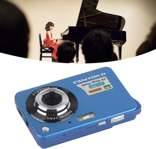Miniatura 2 de Eujgoov Digital Camera, 4K 48MP Vlogging Camera with 8X Zoom 2.7in Screen and Fill Light for Photography (Blue)