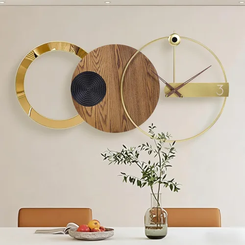 Miniatura 11 de Reloj de pared grande e irregular, moderno, de 26 x 16 pulgadas, único, silencioso, sin tictac, funciona con pilas, relojes decorativos para sala