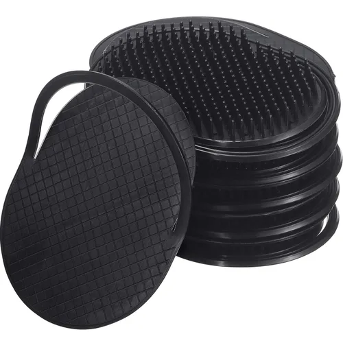 BBTO Peines de palma de bolsillo suaves y portátiles, champú, peine, masajeador de pelo, cepillo de mano para hombres, mascotas, hogar, oficina,