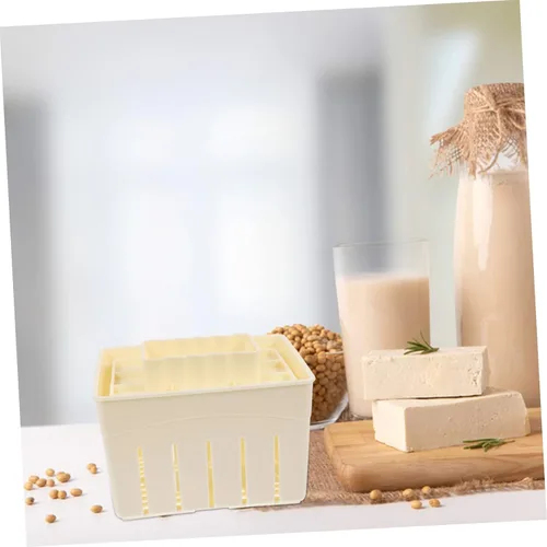 Miniatura 5 de SHOWERORO Caja de prensado de cuajada Escurridor de prensatelas de tofu de pared lisa para exprimidor de agua de tofu