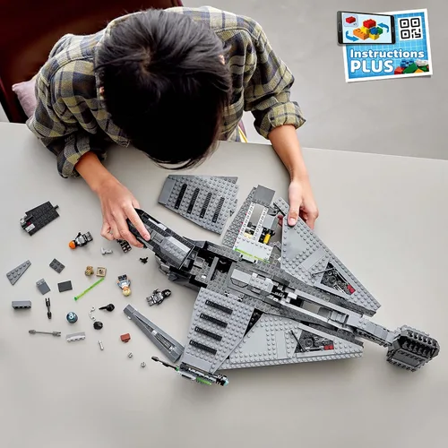 Miniatura 5 de LEGO Star Wars The Justifier 75323, nave estelar de juguete construible con minifigura de Cad Bane y figura de droide Todo 360, conjunto de The Bad