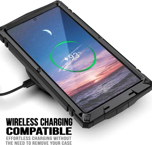 Miniatura 6 de Simicoo Funda de silicona para Samsung S21 Plus con soporte protector de pantalla integrado Gorilla Glass Hybrid Durable Militar a prueba de golpes