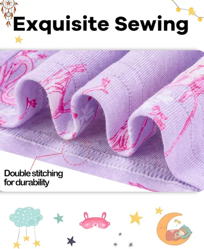 Miniatura 4 de Pijamas de Navidad para niños y niñas de 18 meses-12 años, ropa de dormir 100% algodón