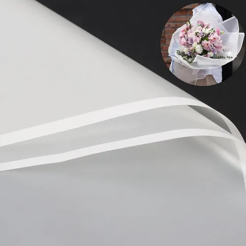 VOWOVOSDAY 20 piezas de papel de regalo de flores, papel de regalo impermeable de 23 x 23 pulgadas, utilizado para manualidades, día de San 1 blanco