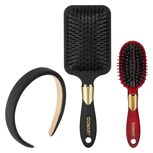 Miniatura 11 de Conair Cepillo de pelo Velvet Touch Paddle Cushion - Cepillo desenredante - estilos rizados o rectos - hombres o mujeres - desenredante - cuenta