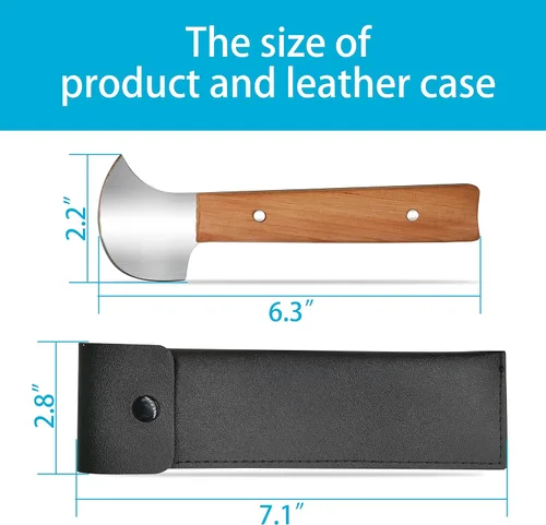 Miniatura 2 de Cuchillo basculante, equipo adaptativo con una mano, cuchillo Ulu, curvado para cortar alimentos en lata y cuenco, ideal para uso con una sola mano