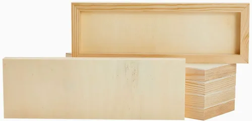 Miniatura 14 de Bright Creations Art Supplies - Paneles de madera para pintar, 10 x 10 pulgadas, 0.83 pulgadas de profundidad de cuna, sin terminar, paquete de 6