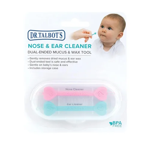 Miniatura 9 de Dr. Talbot's - Herramienta segura de eliminación de cera de oído y limpiador nasal para bebé con estuche de viaje - Pack de 2 - Niña rosado