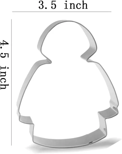 Miniatura 2 de Keewah Cortador de galletas impermeable, 4.5 x 3.5 pulgadas, acero inoxidable