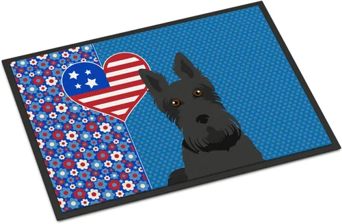 Miniatura 192 de Caroline's Treasures WDK5119JMAT Airedale Terrier USA - Tapete para interiores o exteriores, 24 x 36 pulgadas, tapete para puerta delantera