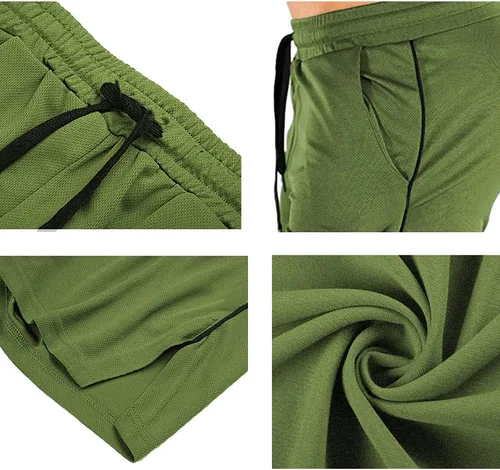 Miniatura 4 de EVERWORTH Pantalones cortos deportivos para hombre, pantalones cortos de entrenamiento para gimnasio, pantalones cortos casuales para correr